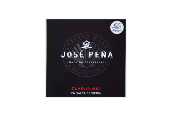 ZAMBURIÑAS  JOSE PEÑA En salsa de vieira Lata 120 gr PREMIUM