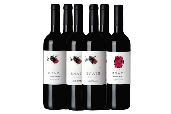 PACK ENATE 5 BOTELLAS ENATE SYRAH- SHIRAZ + REGALO 1 BOT MERLOT-MERLOT