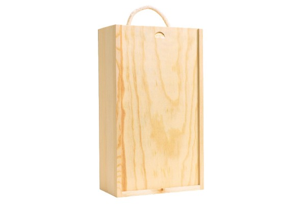 Estuche de madera 2 botellas